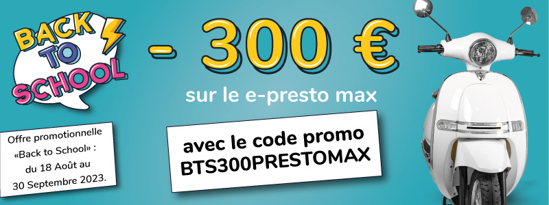 scooter electrique 125 presto max promo